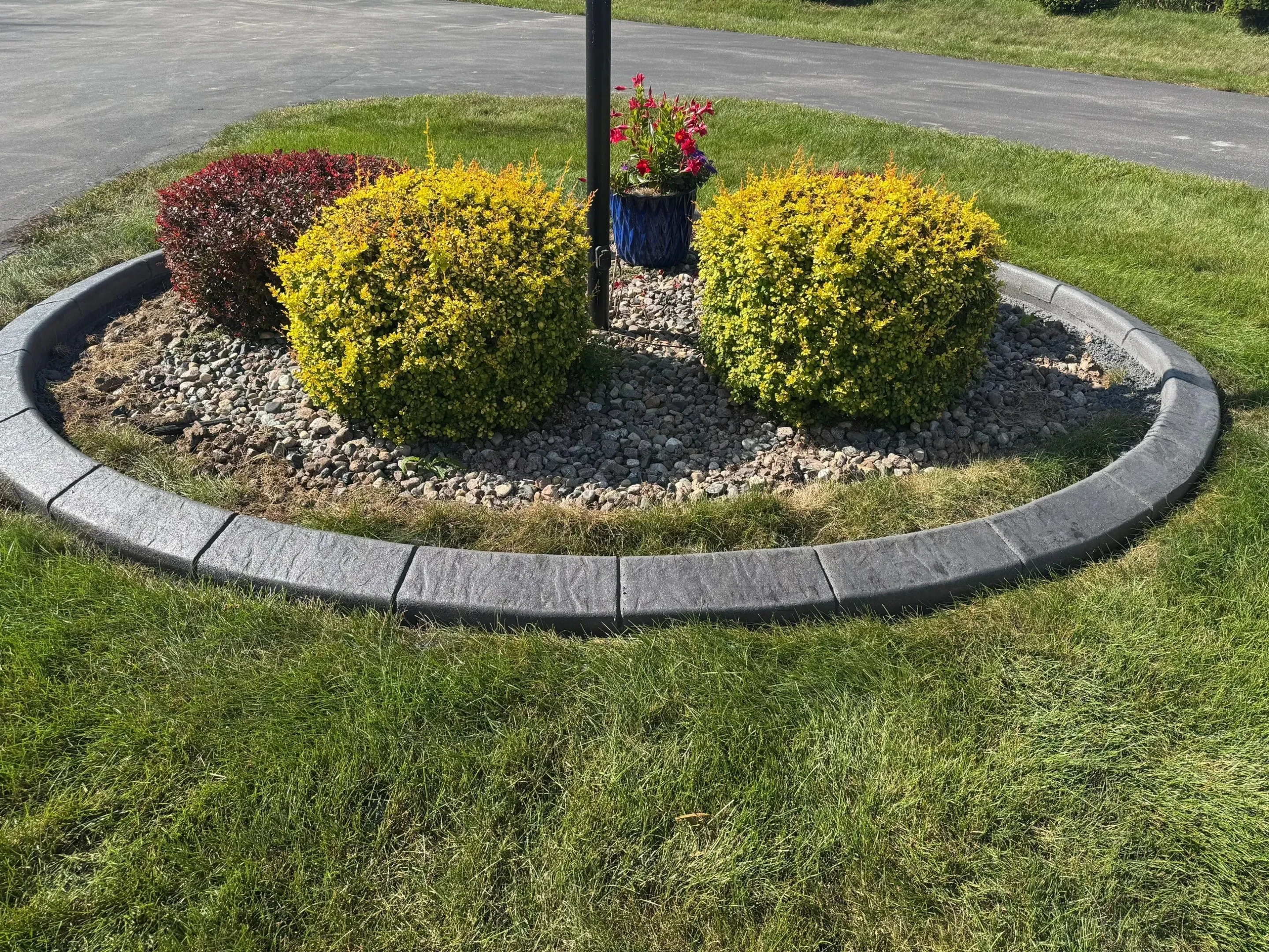 Professional landscape curbing installation in Chaska, Minnesota