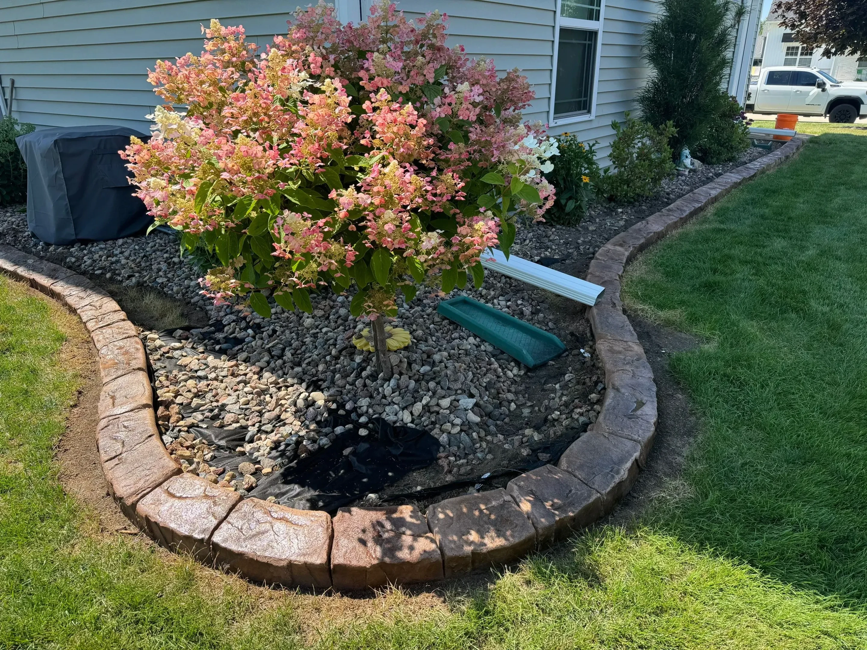 Decorative Stamped Curbing in Lakeville
